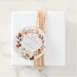 Eleganter Fall Blumenreath Geschenkanhänger