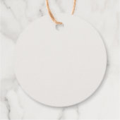 Eleganter Fall Blumenreath Geschenkanhänger (Rückseite)