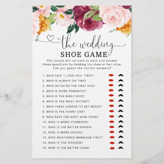 Eleganter Fall Bridal Das Hochzeitsschuhspiel (Vorderseite)