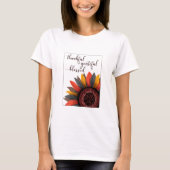Eleganter Fall Dankbar dankbar gesegneter Herbst T-Shirt (Vorderseite)