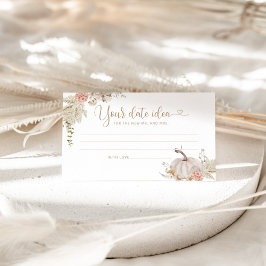 Eleganter Fall Date Nacht Ideen. Datum der jar-Ken Begleitkarte