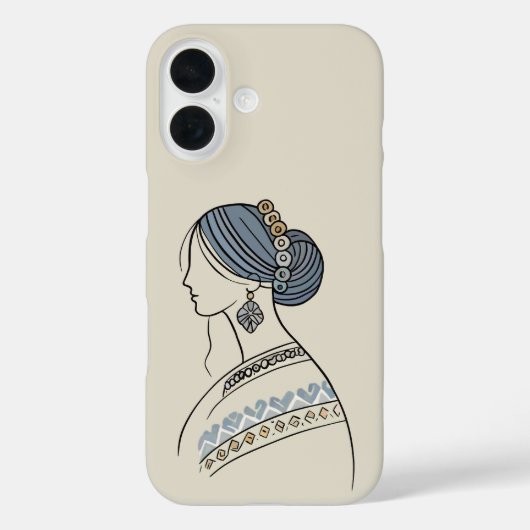 Eleganter Fall des ukrainischen Folk Art iPhone Case-Mate iPhone Hülle (Rückseite)
