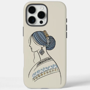 Eleganter Fall des ukrainischen Folk Art iPhone 16 Pro Max Hülle