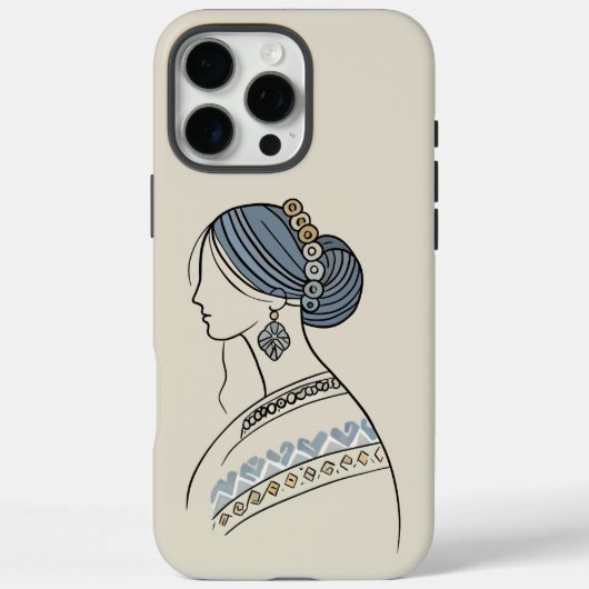Eleganter Fall des ukrainischen Folk Art iPhone Case-Mate iPhone Hülle (Rückseite)