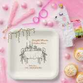 Eleganter Fall Erntedank Freundliches Abendessen Pappteller (Party)