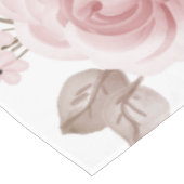 Eleganter Fall Floral Pumpkin Neutrals Wasserfarbe Tischdecke (Schrägansicht)