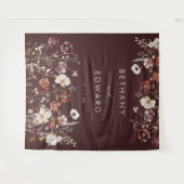 Eleganter Fall Floral Wedding Background Wandteppich (Vorderseite (Horizontal))