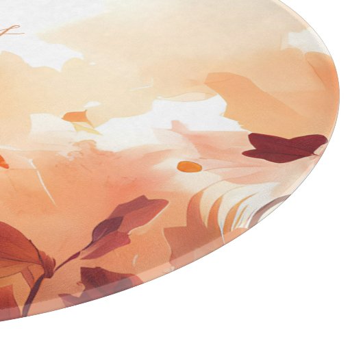 Eleganter Fall Foliage Custom Schneidebrett (Ecke)