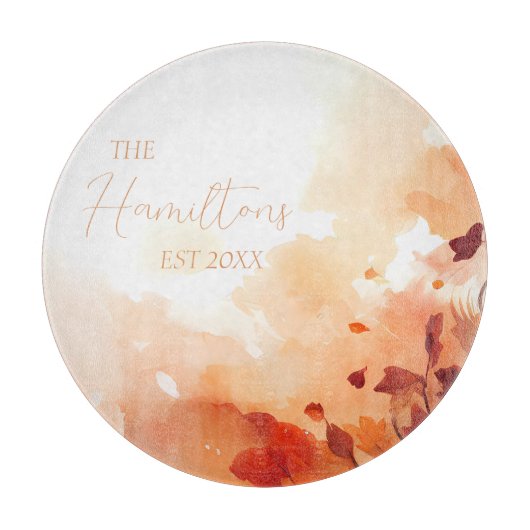 Eleganter Fall Foliage Custom Schneidebrett (Vorderseite)