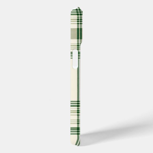 Eleganter Fall für Green und Cream Kariert Case-Mate iPhone Hülle (Rückseite / Rechts)