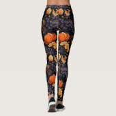 Eleganter Fall Halloween Botanische Leggings (Rückseite)