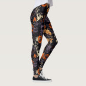 Eleganter Fall Halloween Botanische Leggings (Rechts)