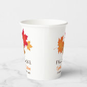 Eleganter Fall in der Liebe Herbstwoche Pappbecher (Rechts)