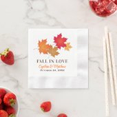 Eleganter Fall in der Liebe Herbstwoche Serviette (Beispiel)