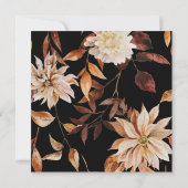 Eleganter Fall in Liebe Brautparty Einladung (Rückseite)