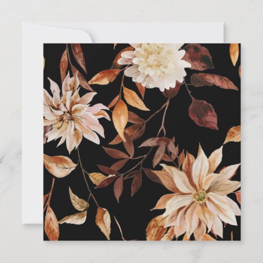 Eleganter Fall in Liebe Brautparty Einladung (Rückseite)