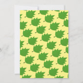 Eleganter Fall in Liebe Rustikale Blätter Hochzeit Einladung (Rückseite)