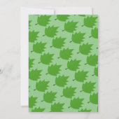 Eleganter Fall in Liebe Sage Blätter Hochzeit im H Einladung (Rückseite)