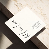Eleganter Fall in Liebe Skript Hochzeit Napkins Serviette