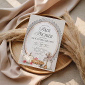 Eleganter Fall Rustic Baby Shower Einladung
