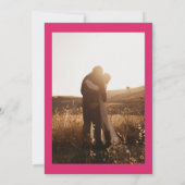 Eleganter Fall Terracotta boho Foto Hochzeit Einladung (Rückseite)