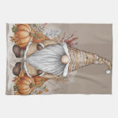 Eleganter Fall und Erntedank Gnome Pumpkin Patch Geschirrtuch (Horizontal)