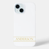 Eleganter falscher Goldstreifen oder DIY Case-Mate iPhone Hülle (Rückseite)