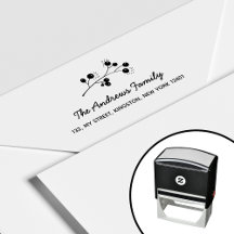 Eleganter Familienname Blatt des Beerenzweigs