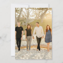 Eleganter Familienname Blumenweihnachtsfest