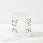 Eleganter Familienname Botanische Blätter Bunch Mattglastasse (Mittel)