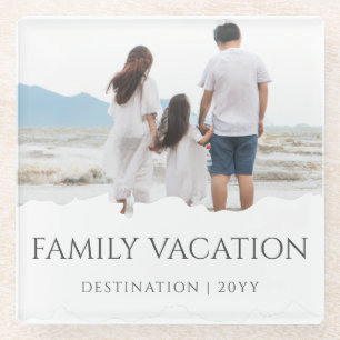 Eleganter Familienurlaub Foto für Familienreisen Glasuntersetzer