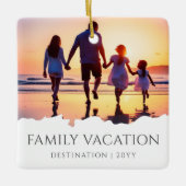 Eleganter Familienurlaub | Foto für Familienreisen Keramikornament (Vorderseite)