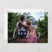 Eleganter Familienurlaub Foto Postkarte (Vorne/Hinten)