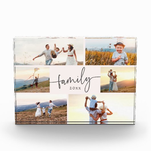 Eleganter Family Fotos Block (Vorderseite)