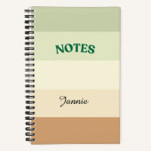 Eleganter Farbblock Beste Spiralnotebooks Notizblock (Vorderseite)