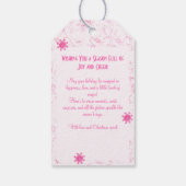 Eleganter, farbenfroher Kitsch Wasserfarbener Dolc Geschenkanhänger (Rückseite)