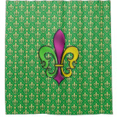 Eleganter farbenfroher Lilie Duschvorhang (Vorderseite)