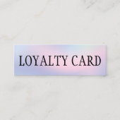 Eleganter farbenfroher Pastel Bold Salon Treuekarte (Vorderseite)