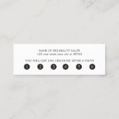 Eleganter farbenfroher Pastel Bold Salon Treuekarte (Rückseite)