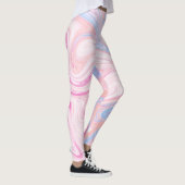 Eleganter, farbenfroher pastellrosa, orangefarbene leggings (Rechts)