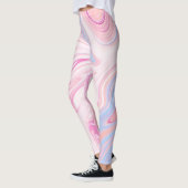 Eleganter, farbenfroher pastellrosa, orangefarbene leggings (Links)
