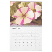 Eleganter Farbenfroher Petunias Botanischer Kalend Kalender (Jan 2026)