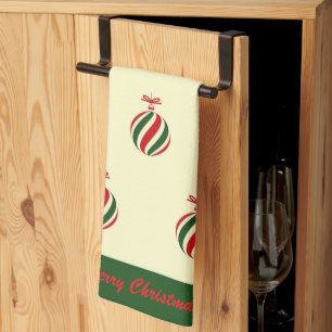 Eleganter farbenfroher Winter Weihnachtsball Geschirrtuch