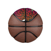 Eleganter farbiger Glitzer-Tierdruck 3D Monogramm Mini Basketball (Rechts)