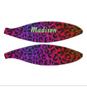 Eleganter farbiger Glitzer-Tierdruck 3D Monogramm Mini Basketball (Panele)