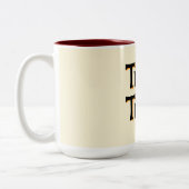 Eleganter Farbkaffee & Tee-Cup Zweifarbige Tasse (Links)