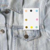 Eleganter Farbton Polka Dot Pattern Button (Insitu)