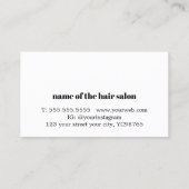 Eleganter Faux-Goldener Fetter Schönheitssalon  Terminkarte (Rückseite)