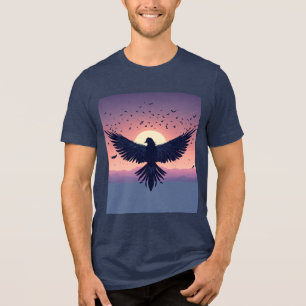 Eleganter Feather to Birds Tri-Blend T - Shirt — B