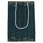 Eleganter Feiertag bis 50 Jahre Mittlere Geschenktüte (Rückseite)